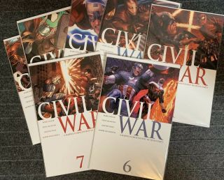 Marvel Civil War 1 - 7 (2006,  Marvel) Complete Avengers Captain America Iron Man