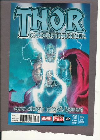 Thor God Of Thunder 25 Nm 9.  4 2nd Print Natalie Portman As Lady Thor Cameo