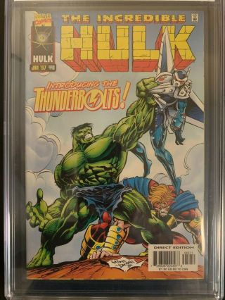 Incredible Hulk 449 CGC 9.  4 (NM) White pages 1st Appearance Thunderbolts 2