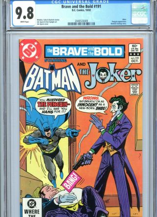 Brave And The Bold 191 Cgc 9.  8 White Pages Batman Joker Dc Comics 1982