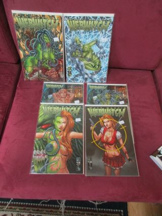 6 Issues Of Webwitch Comics All Boarded/graded 1 And 3 Issues Low Bid L@@k