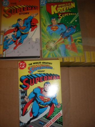 Dc Superheroes 1982 Superman,  Batman,  Teen Titans 5 Volumes 1st Printing