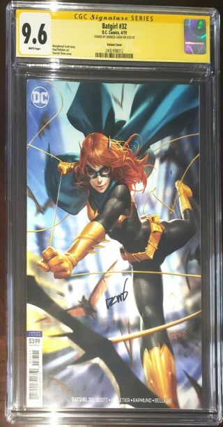 Batgirl Variant Cover Cgc Ss 9.  6 Signed By Derrick Chew