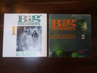Big Numbers 1 & 2,  (1990) By Alan Moore,  Bill Sienkiewicz,  Very Rare,  Near