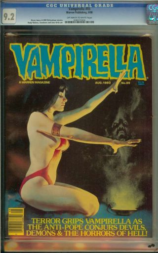 Vampirella 89 Cgc 9.  2 Ow/wh Pages