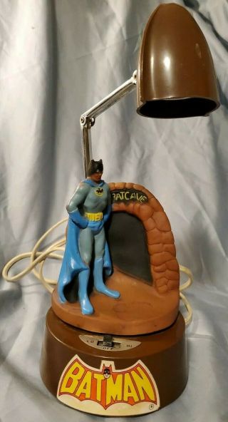 Vintage 1977 Vanity Fair Batman Batcave Desk Lamp