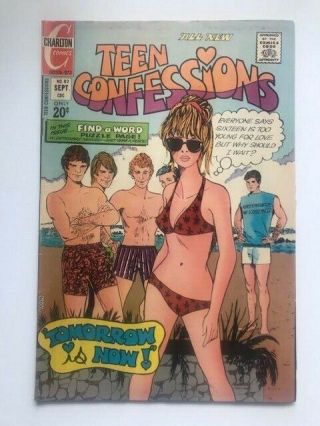 Teen Confessions 82 Very Fine 8.  0 Infamous Jail Bait Gga Classic Romance Cover