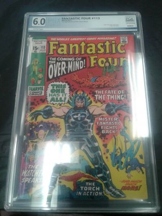 Fantastic Four (1961) 113 Pgx 6.  0 First Appearance Of The Over - Mind