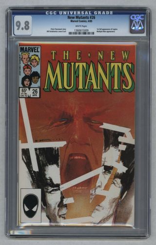 Mutants 26 Cgc 9.  8 1st Appearance Of Legion White Pages Copper Age 1985