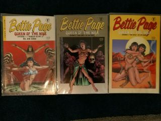 Bettie Page Queen Of The Nile Set Dave Stevens Jim Silke Spicy Pin - Up 1 2 3 Nm -