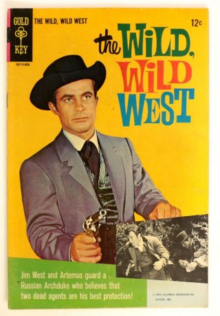 P175.  Wild Wild West 3 Gold Key Comics 5.  5 Fn - (1968) Robert Conrad Photo Cover