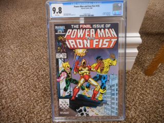 Power Man And Iron Fist 125 Cgc 9.  8 Marvel 1986 Last Issue Tv Luke Cage Wht