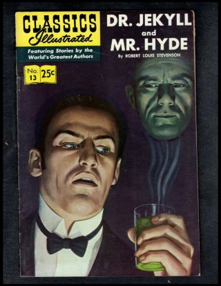 Classics Illustrated 13 Vf Hrn169 (dr.  Jekyll And Mr.  Hyde) Robert Stevenson
