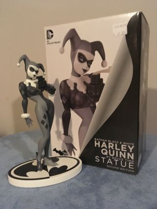 Batman Black & White Harley Quinn Bruce Timm 2nd Ed Statue Dc Comic Collectibles