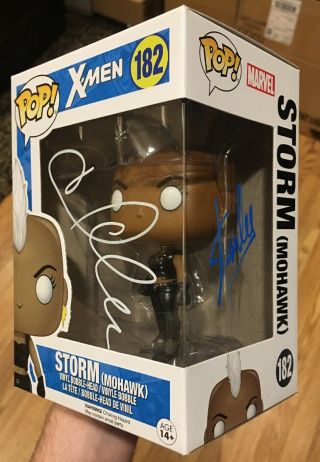 Funko Pop Marvel X - Men Storm Signed/autographed Halle Berry & Stan Lee