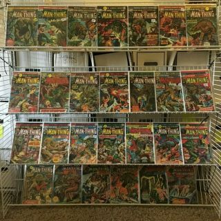 Man - Thing 1 - 22 Giant - Size 1 - 5 Complete Set All Mvs Intact Accept 4 Vg To Vf,