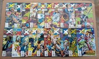 X - Force Complete Run 1 - 40 1st Issue Deadpool ' s 2nd App 1st Domino 1991 VF/NM 2