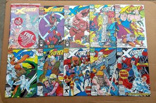 X - Force Complete Run 1 - 40 1st Issue Deadpool ' s 2nd App 1st Domino 1991 VF/NM 5
