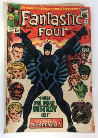 The Fantastic Four 46 Marvel Comics 1966 Jack Kirby Gd 1st Black Bolt App.