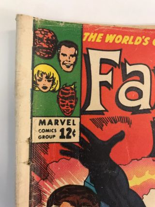 The Fantastic Four 46 Marvel Comics 1966 Jack Kirby GD 1st Black Bolt App. 2