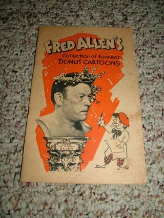 1946 Fred Allen’s Donut Cartoons Nn Bob Kane Page Giveaway Comic Vg - Fn