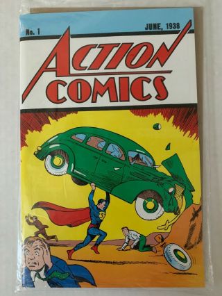 Action Comics 1 1938,  1st Appearance Of Superman.  Loot Crate Reprint