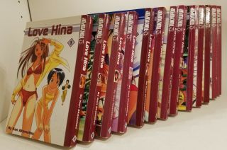 Love Hina Manga Set Of 14 Books 1 - 14 English Tokyopop