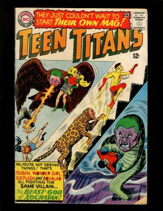 Teen Titans 1 (1966) Vg,  Cardy Batman Flash Aquaman & Wonder Woman Cameos Robin