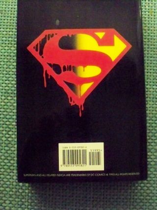 The Death and Life of Superman by Roger Stern Hardcover Novel 10743 2