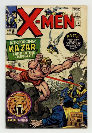 Uncanny X - Men (1st Series) 10 1965 Vg,  4.  5
