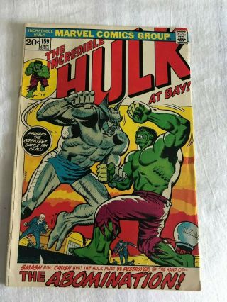 Incredible Hulk 159 (marvel,  1973) Abomination