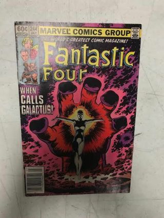 Marvel Fantastic Four Comic 244 July 1982 Fn 6.  0 1st Appearance Of Frankie Raye