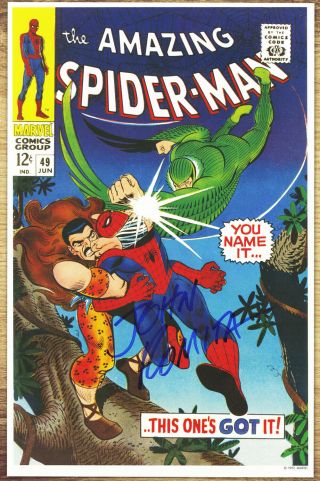 Spiderman 49 John Romita Signed Autographed Poster 2000 Kraven Vulture