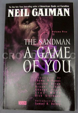 Dc Vertigo Neil Gaiman Sandman Volume 5 A Game Of You Soft Cover 5th Print 93 Nm