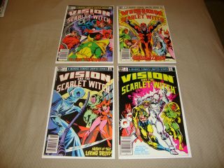Vision And The Scarlet Witch 1 - 4 (1982) Marvel Comics Mini Series Full Set