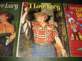 The Lucy Show 3,  I Love Lucy 7 & 9 Dell & Gold Key Comic Books Lucille Ball 3