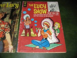 The Lucy Show 3,  I Love Lucy 7 & 9 Dell & Gold Key Comic Books Lucille Ball 4
