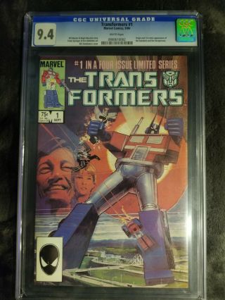 Transformers 1 1984 Cgc 9.  4 Key Comic First Appearance Autobots & Decepticons