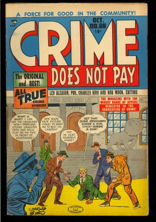 Crime Does Not Pay 68 Pre - Code Golden Age Comic 1948 Vg - Fn