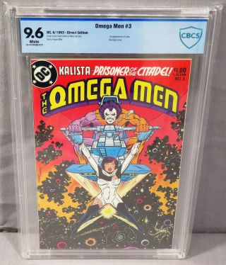 The Omega Men 3 (lobo 1st Appearance) White Pgs Cbcs 9.  6 Nm,  Dc Comics 1983 Cgc