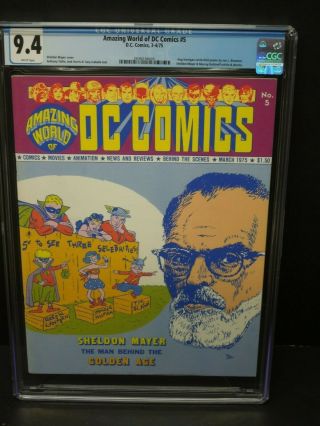World Of Dc Comics 5 1975 Cgc 9.  4 Wp Hop Harrigan Centerfold Poster
