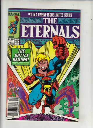 The Eternals 1 (marvel 1985) 1.  50 Canadian Price Variant Fn/vf