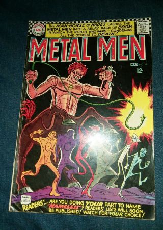 Metal Men (1963 1st Series) 19 Vg - 4.  0 Dc Comics Silver Age Classic Andru Art