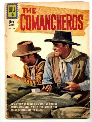 Four Color 1300 The Comancheros John Wayne Cover
