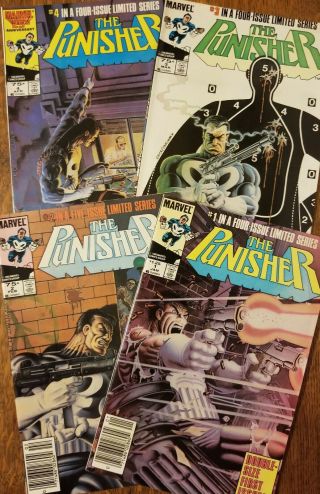 1985 The Punisher By Marvel Comics Group 1 - 4 Four - Issue Limited Series