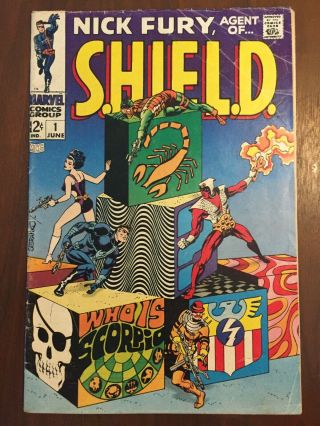 Nick Fury,  Agent Of Shield 1 Jim Steranko Marvel Comics 1968