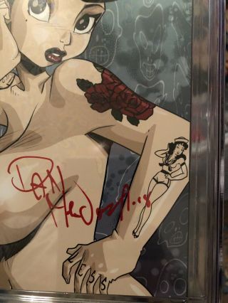 Black Betty 1 Nude Cover Signed By Dan Mendoza,  Zombie Tramp Creator CGC 9.  8 3