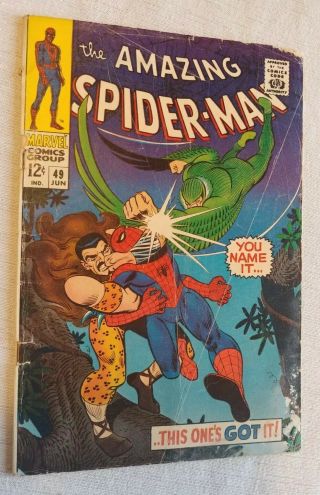 The Spider - Man 49 1967 Marvel Classic Vulture And Kraven Cvr Classic Bk