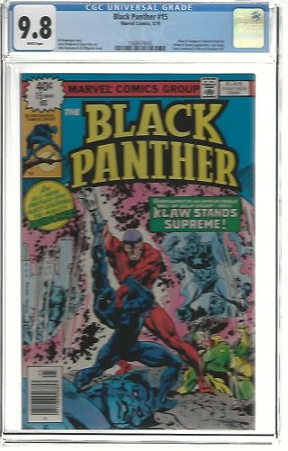 Marvel Comic’s Black Panther 15 Cgc 9.  8 White Pages 1979