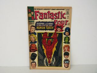 Marvel Comic 9/1966 Vol.  1 No.  54 - Fantastic Four/human Torch - Fn